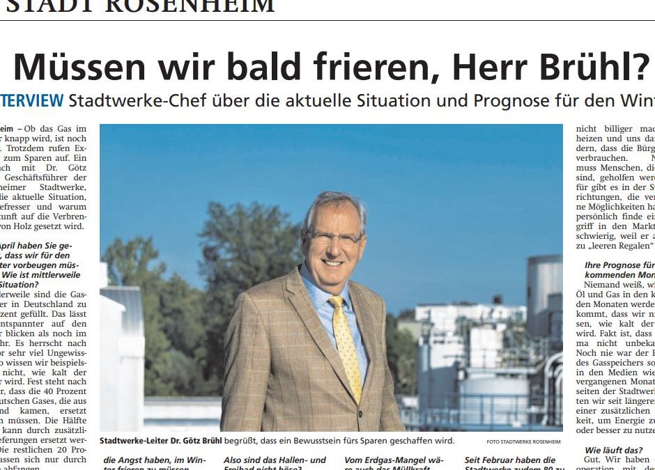 Zosseder geht neue Wege – Gemeinsam mit den Stadtwerken Rosenheim aus der Energiekrise